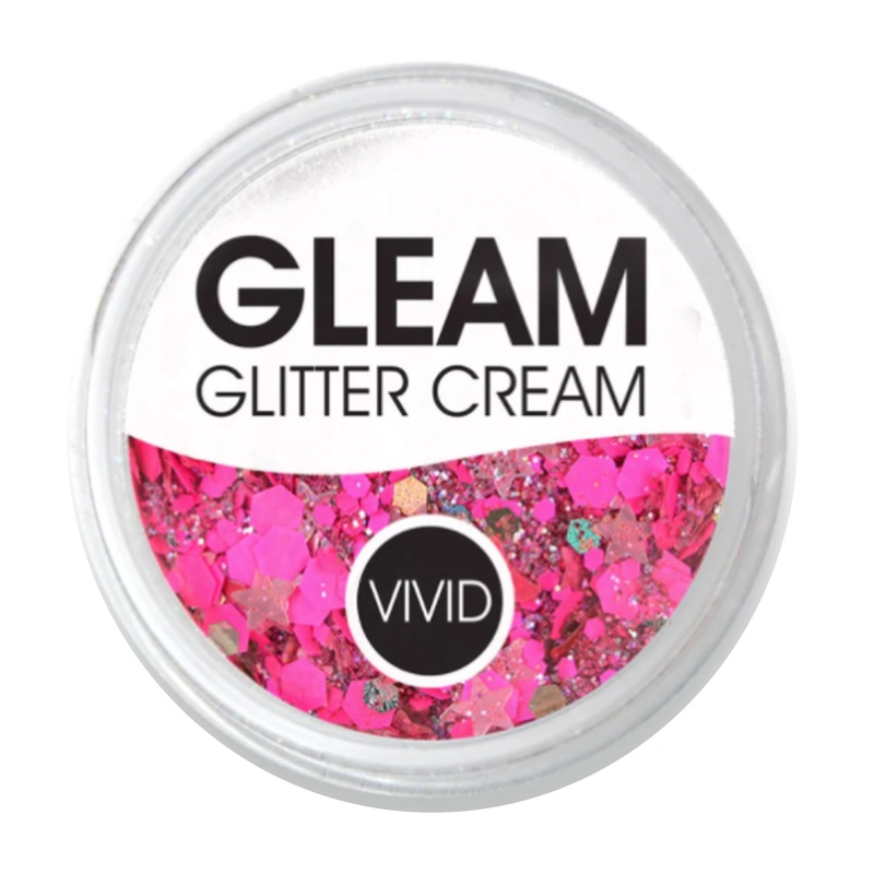VIVID Glitter |  GLEAM Glitter Cream | Large UV WATERMELON (30gr)
