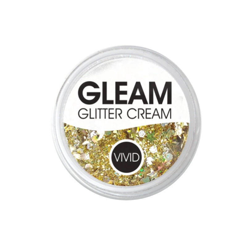 VIVID Glitter |  GLEAM Glitter Cream | Small GOLD DUST (10gr)