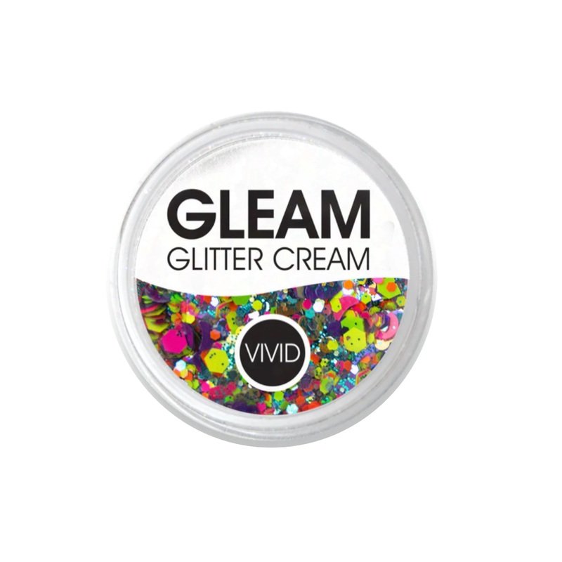 VIVID Glitter |  GLEAM Glitter Cream | Small UV ALOHA (10gr)