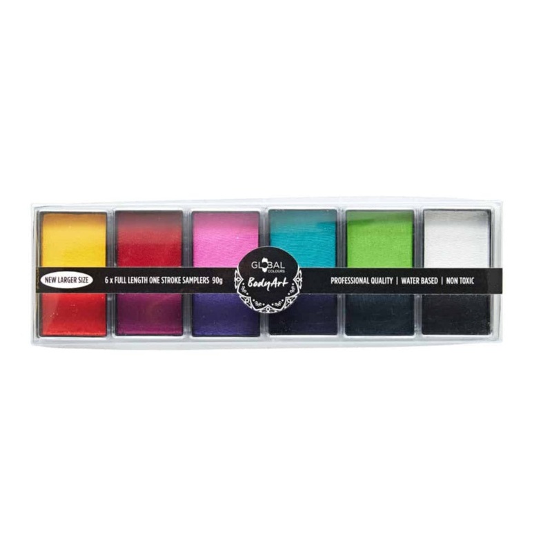 Global Colours | All You Need MINI Body Art Palette (12 Color – 6 x 15gr split samplers)