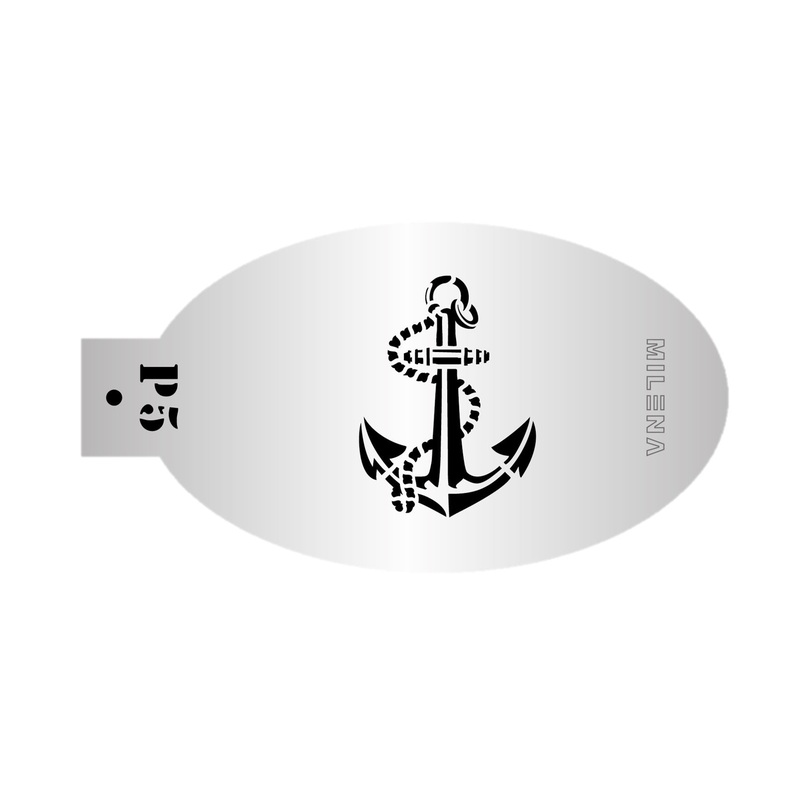 MILENA STENCILS | Face Painting Stencil –  (Anchor)  P5