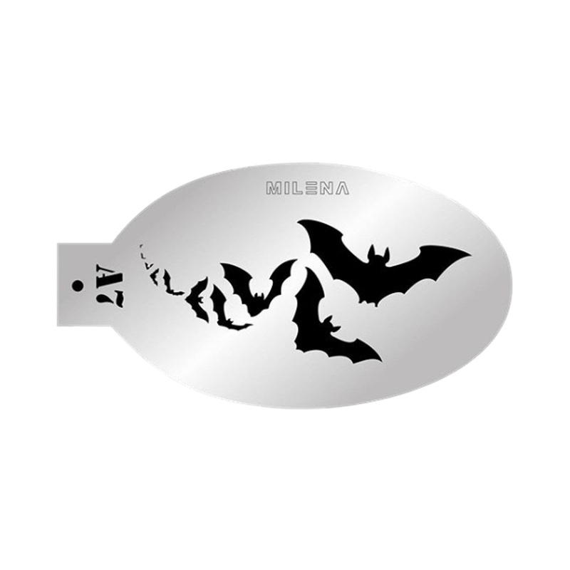 MILENA STENCILS | Face Painting Stencil –  (Bats)  A7