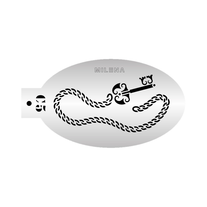 MILENA STENCILS | Face Painting Stencil –  (Chain and Key)  C5