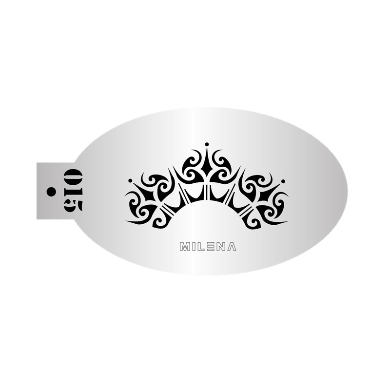 MILENA STENCILS | Face Painting Stencil –  (Cirque Crown)  O15