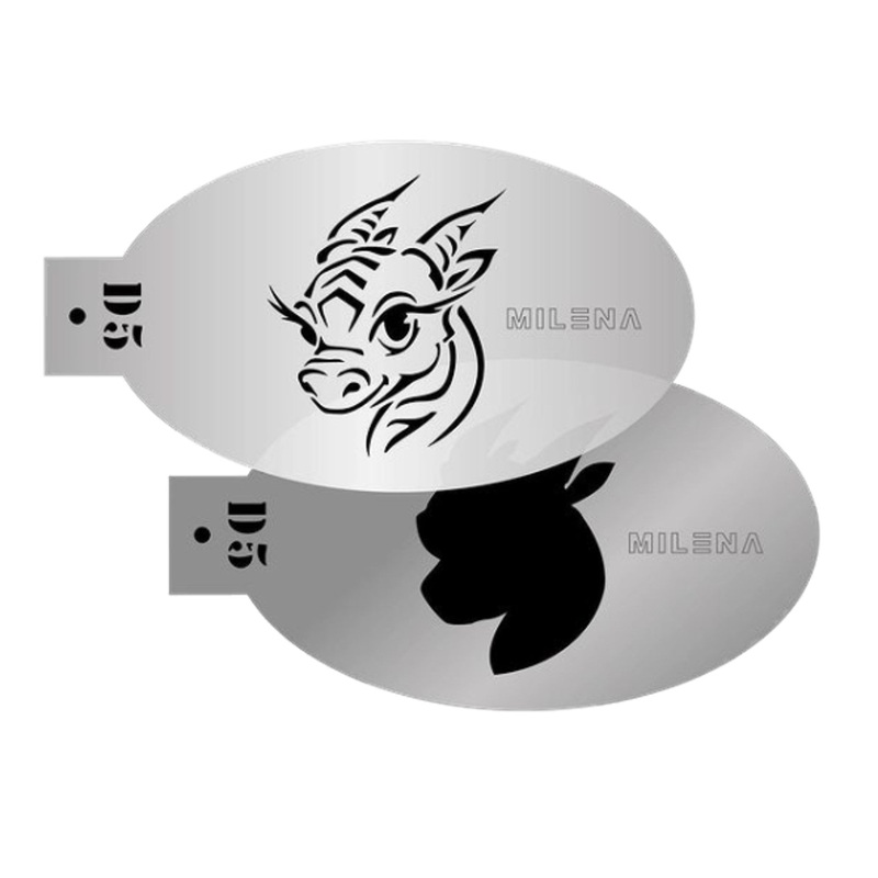 MILENA STENCILS | Face Painting Stencil –  (Cute Dragon Stencil Set)  D5