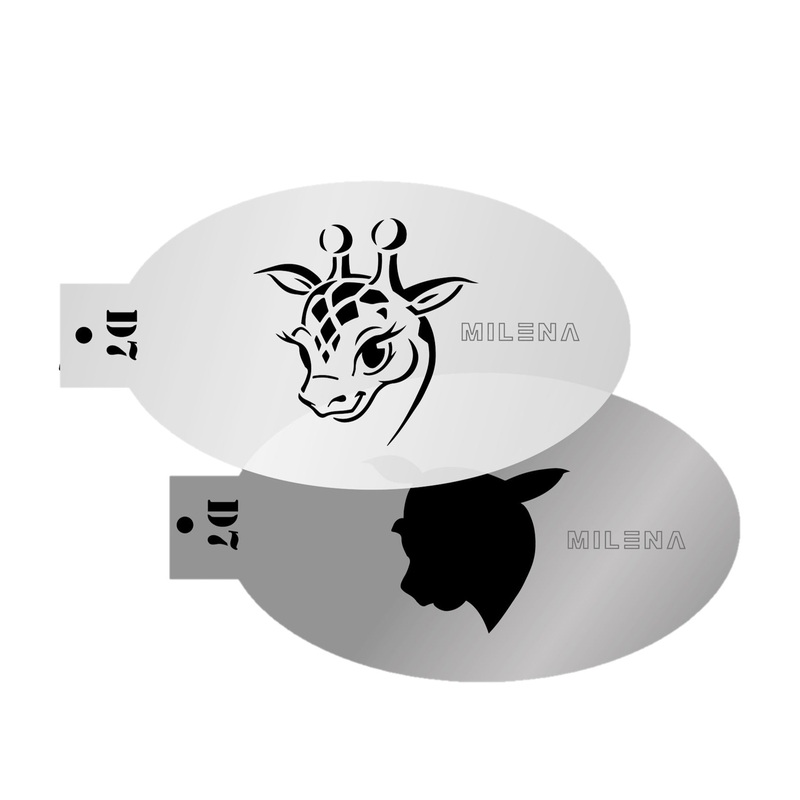 MILENA STENCILS | Face Painting Stencil –  (Cute Giraffe Set)  D7