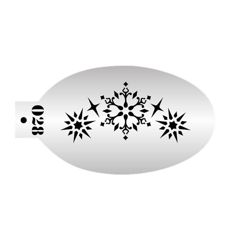 MILENA STENCILS | Face Painting Stencil –  (Dainty Snowflakes)  O28
