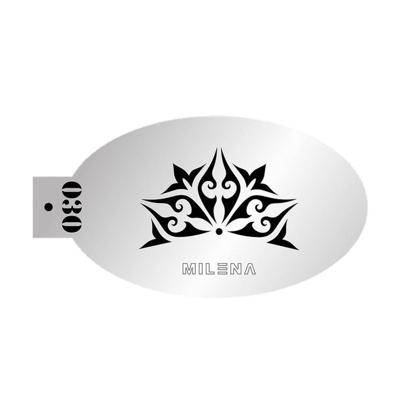 MILENA STENCILS | Face Painting Stencil – (Elegant Centerpiece)  030