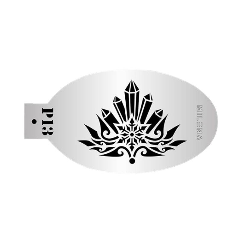 MILENA STENCILS | Face Painting Stencil –  (Ice Crown)  P13