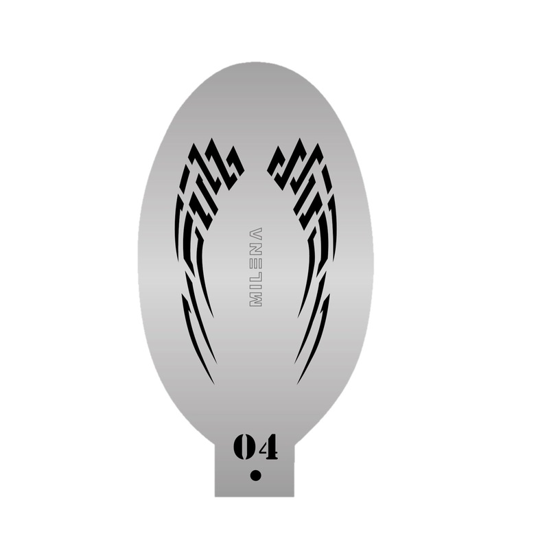 MILENA STENCILS | Face Painting Stencil –  (Jagged Tribal)  O4