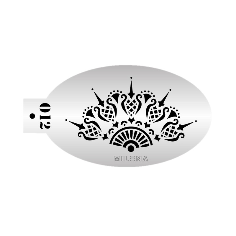 MILENA STENCILS | Face Painting Stencil –  (Lace Crown)  O12