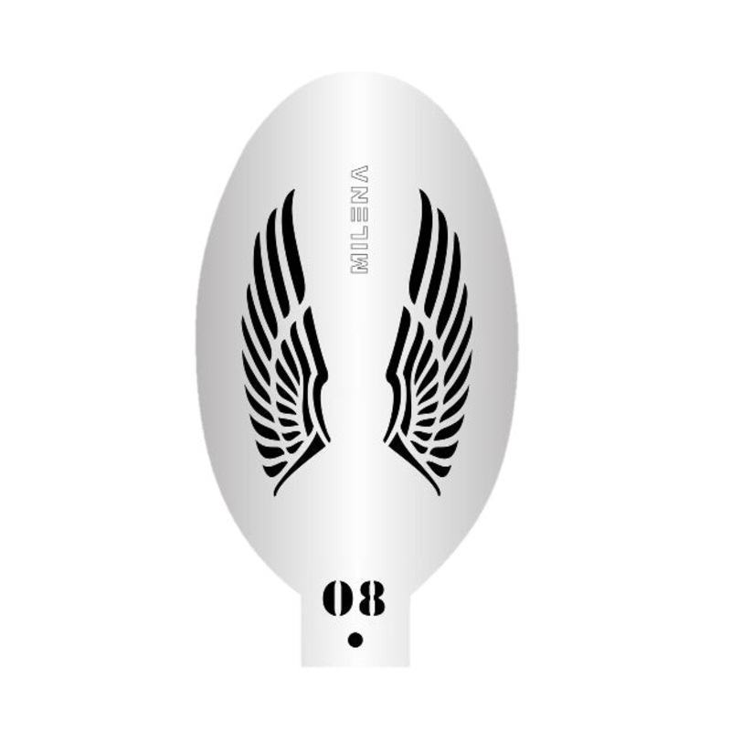 MILENA STENCILS | Face Painting Stencil –  (Long Wings)  O8