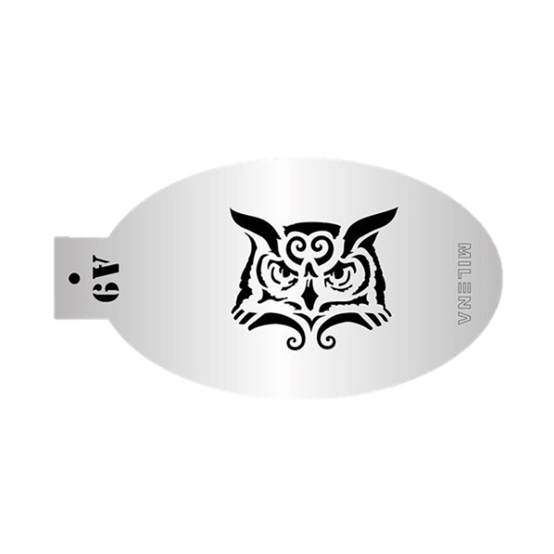 MILENA STENCILS | Face Painting Stencil –  (Owl)  A9