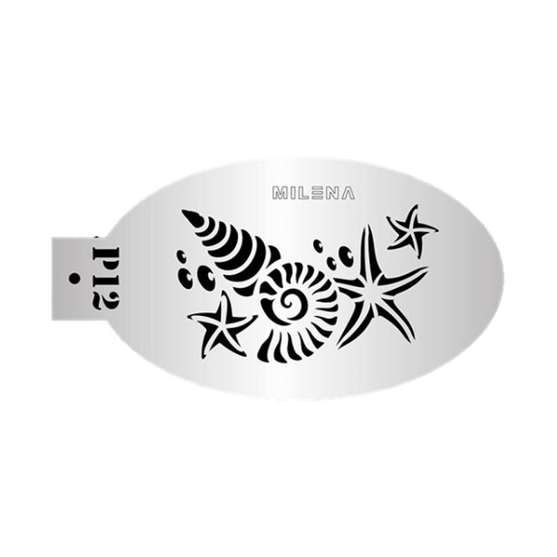 MILENA STENCILS | Face Painting Stencil –  (Seashells)  P12