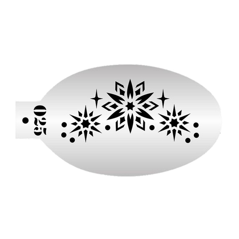 MILENA STENCILS | Face Painting Stencil –  (Snowflakes)  O25