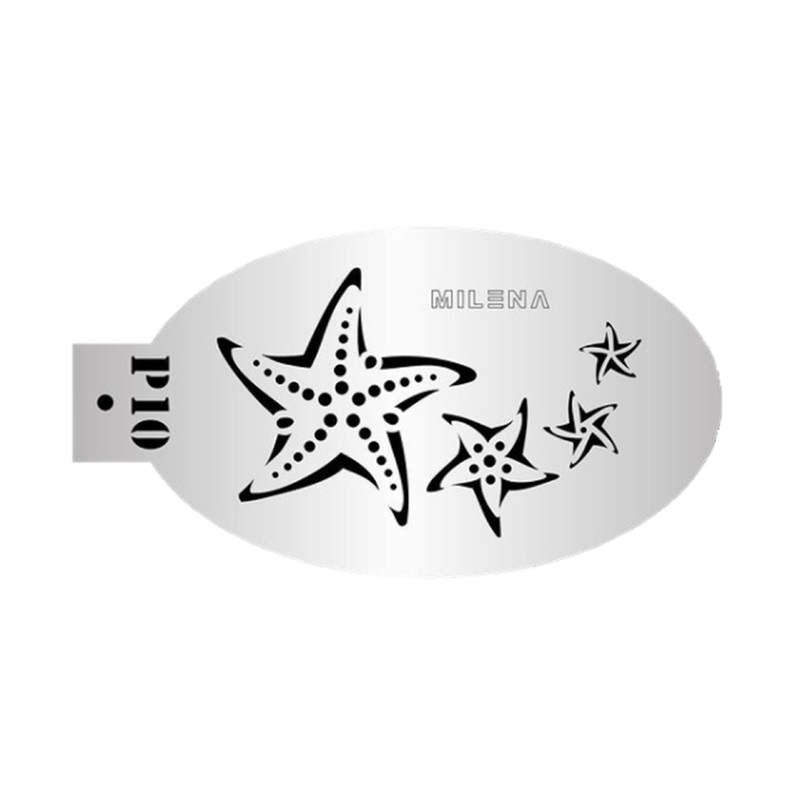 MILENA STENCILS | Face Painting Stencil –  (Star Fish Swirl)  P10