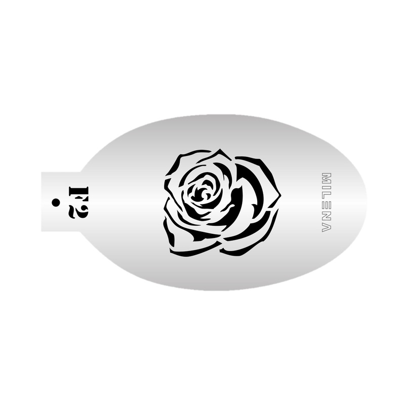 MILENA STENCILS | Face Painting Stencil –  (Tattoo Rose)  F2