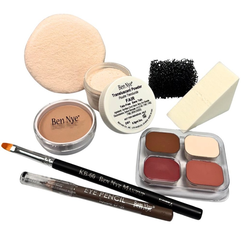 Ben Nye Makeup |  8 Piece Creme Personal Kit –  FAIR  Lightest  (PK-0)