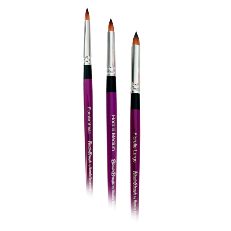 Blazin Brush | Face Painting Petal Brushes by Marcela Bustamante –  Floralia 3pc Brush Set