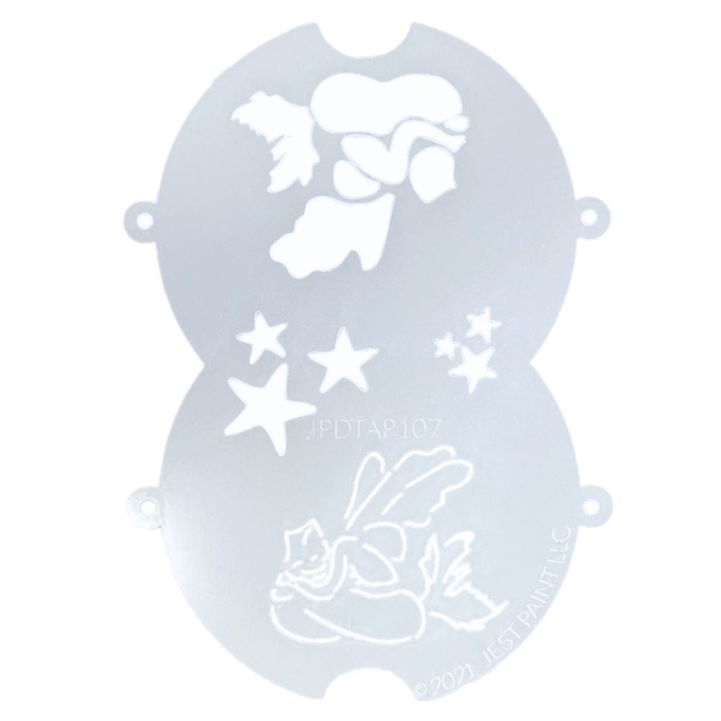 JPDTAP 107 Face Painting Double Stencil – Mermaid Fairy