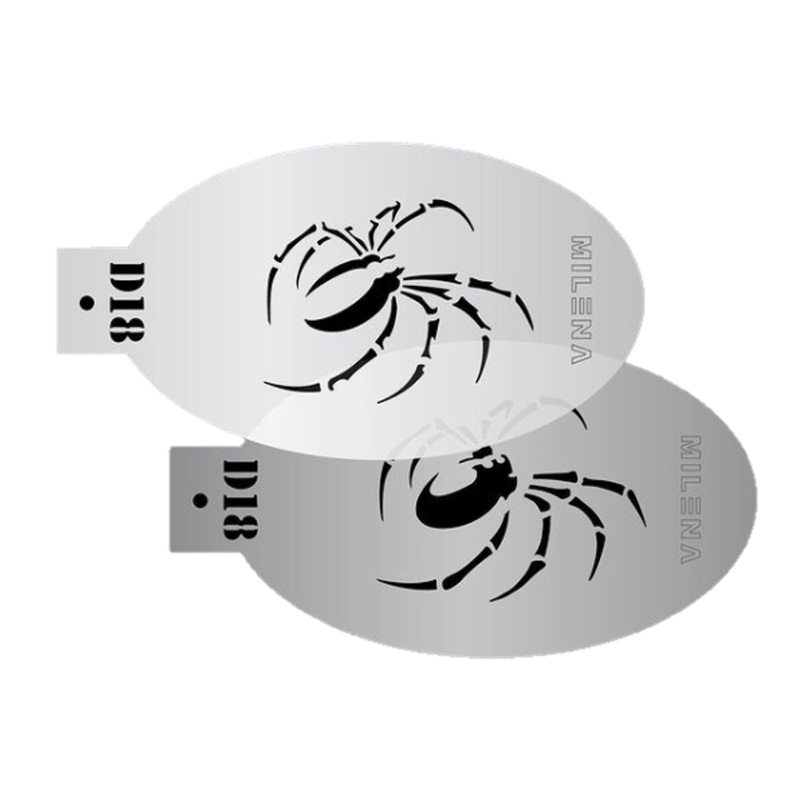 MILENA STENCILS | Face Painting Stencil Set –  (Spider)  D18