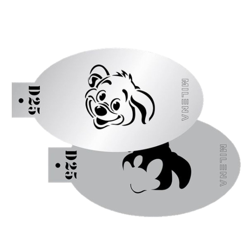 MILENA STENCILS | Face Painting Stencils –  (Puppy Dog Set)  D25