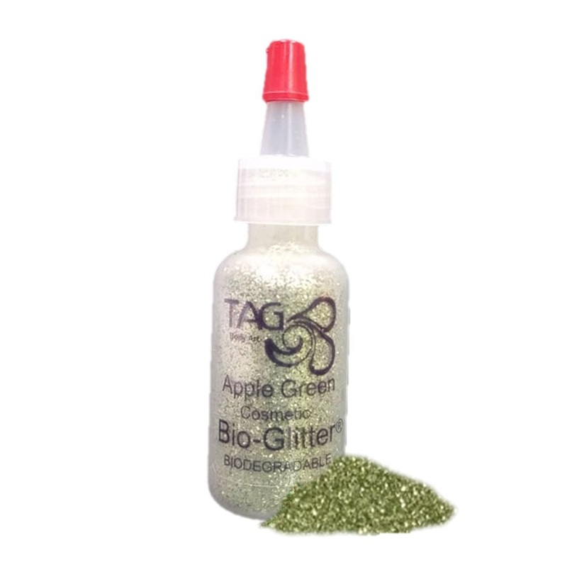 TAG Bio-Glitter | Face Paint Glitter Poof – Apple Green (15ml)