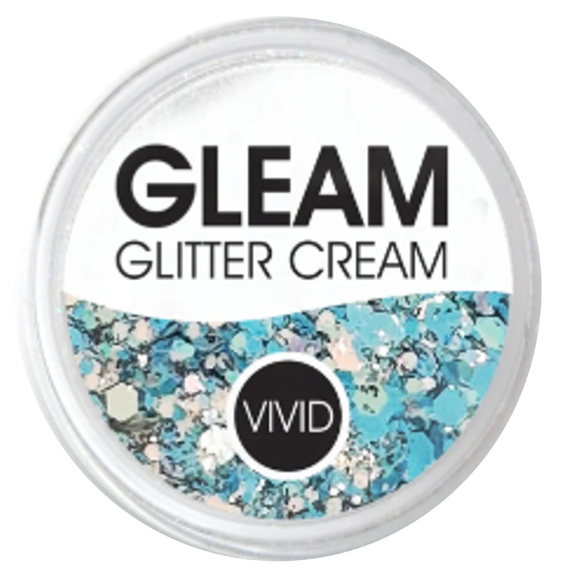 VIVID Glitter |  GLEAM Glitter Cream | Large Pastel Glow – BLUEBELL (30gr)