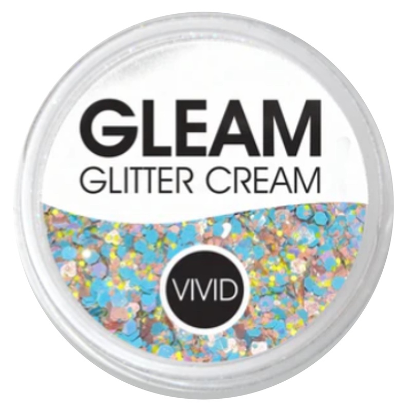 VIVID Glitter |  GLEAM Glitter Cream | Large Pastel Glow – CANDY CLOUD (30gr)