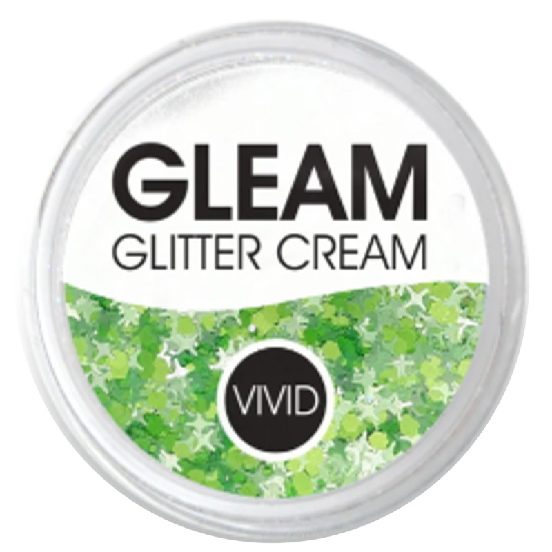 VIVID Glitter |  GLEAM Glitter Cream | Large Pastel Glow – HONEYDEW (30gr)