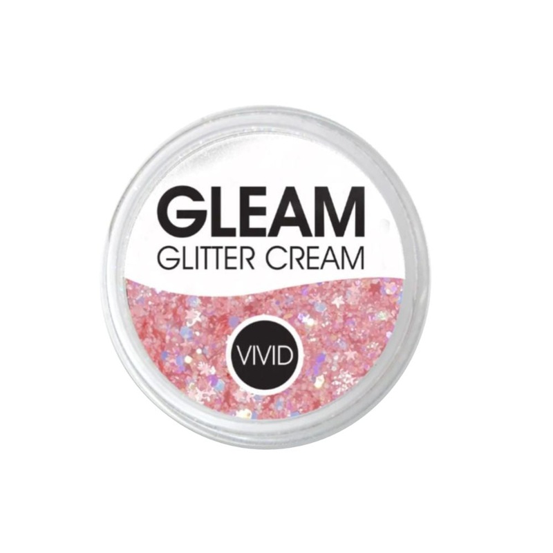 VIVID Glitter |  GLEAM Glitter Cream | Small Pastel Glow – BABY ROSE (10gr)