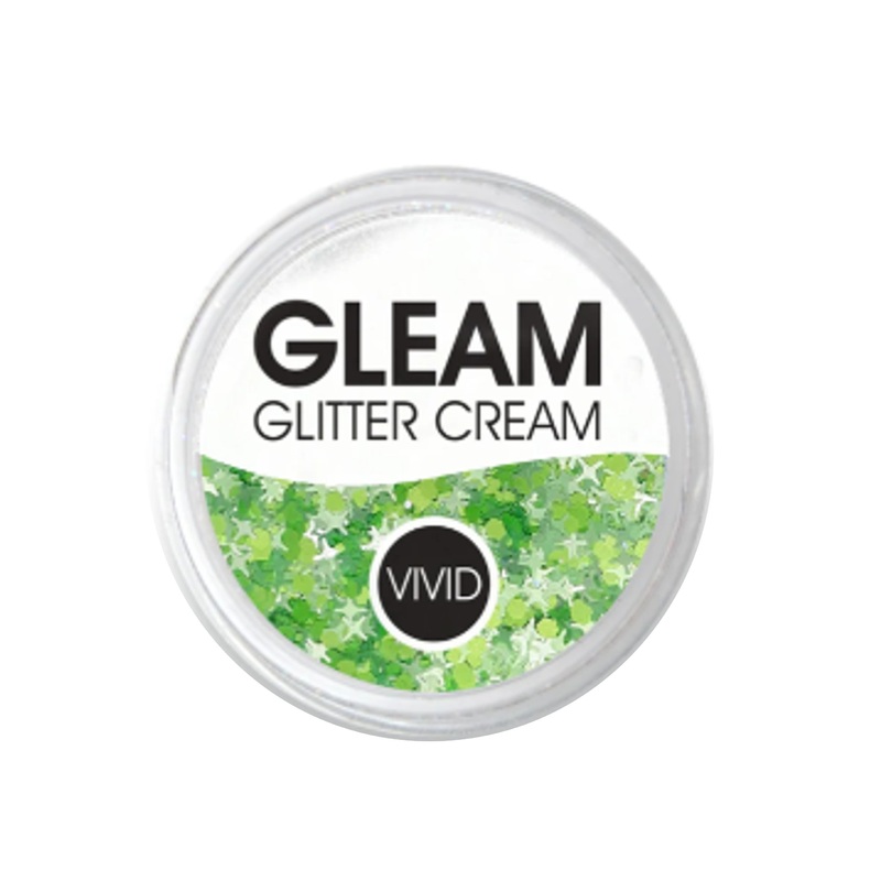 VIVID Glitter |  GLEAM Glitter Cream | Small Pastel Glow – HONEYDEW (10gr)