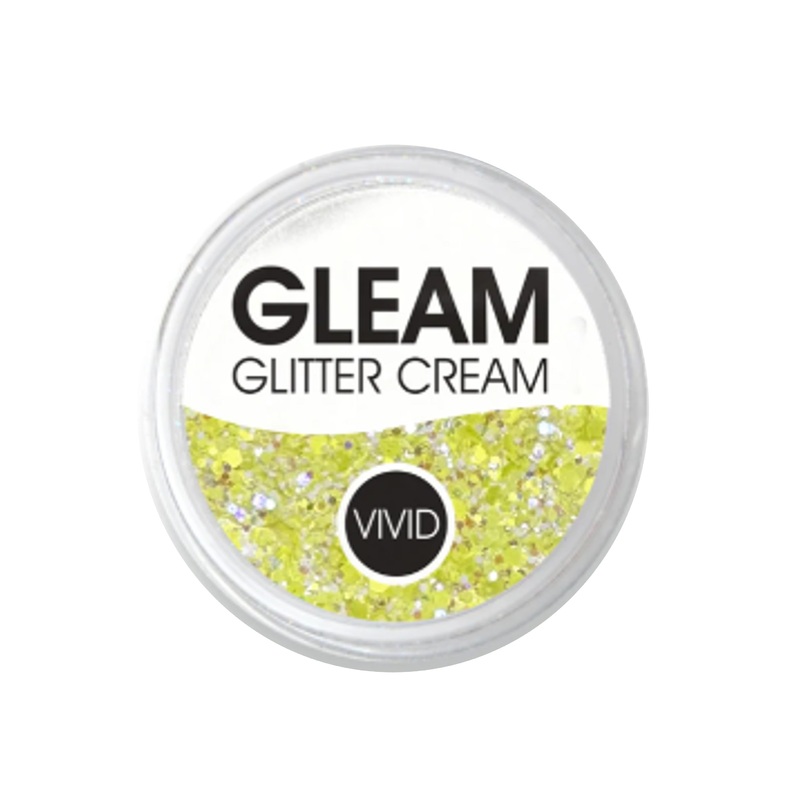 VIVID Glitter |  GLEAM Glitter Cream | Small Pastel Glow – SUNBEAM (10gr)