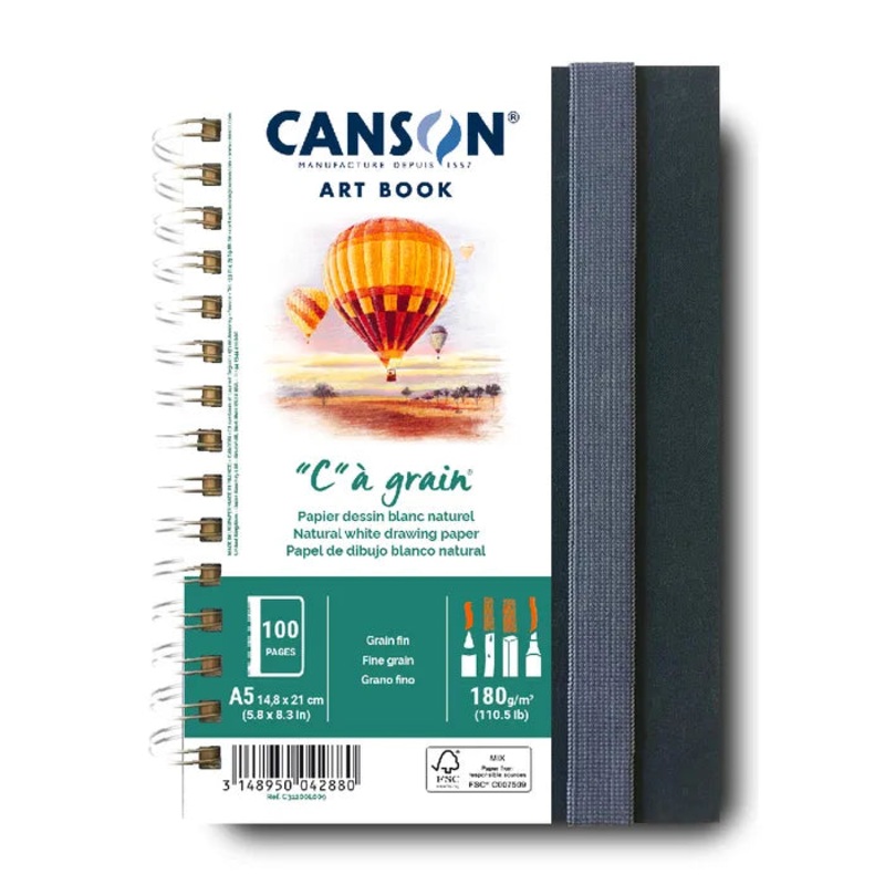 Canson C  grain A5P 180gsm 50 sheet Art Book