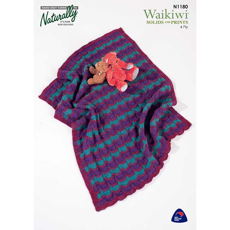 Naturally Pattern Leaflet Waikiwi Kids/Blanket & Toy N1180