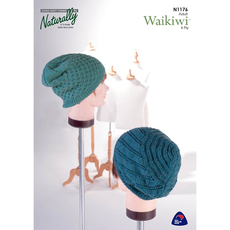 Naturally Pattern Leaflet Waikiwi Womens/Hats N1176