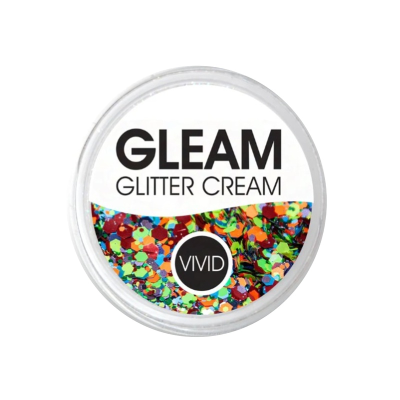 VIVID Glitter |  GLEAM Glitter Cream | Small SUMMER RAINBOW (10gr)