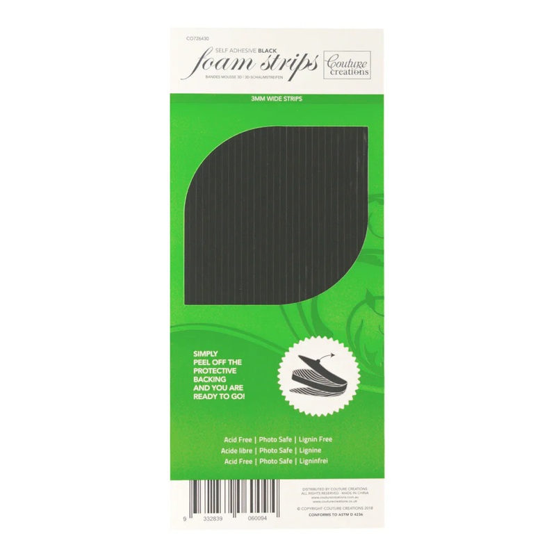 Couture Creations Adhesive 3D Foam 3mm Strips