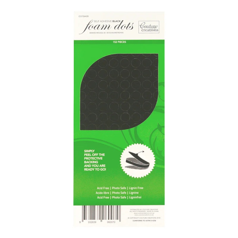 Couture Creations Adhesive 3D Foam Dots 150 Pieces