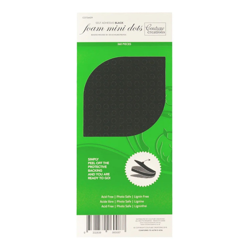 Couture Creations Adhesive 3D Foam Mini Dots 360 Pieces