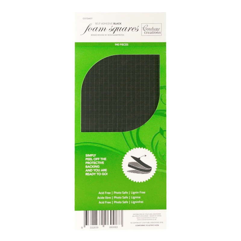 Couture Creations Adhesive 3D Foam Squares 904 Pieces