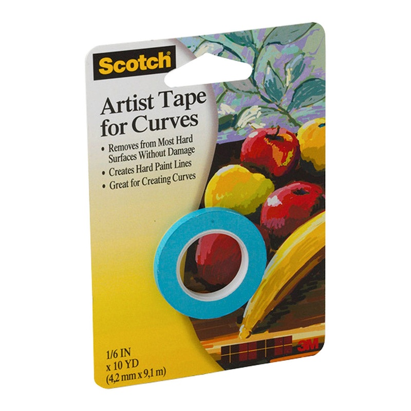 Scotch 3.2mmx9.1m Artist Tape For Curves