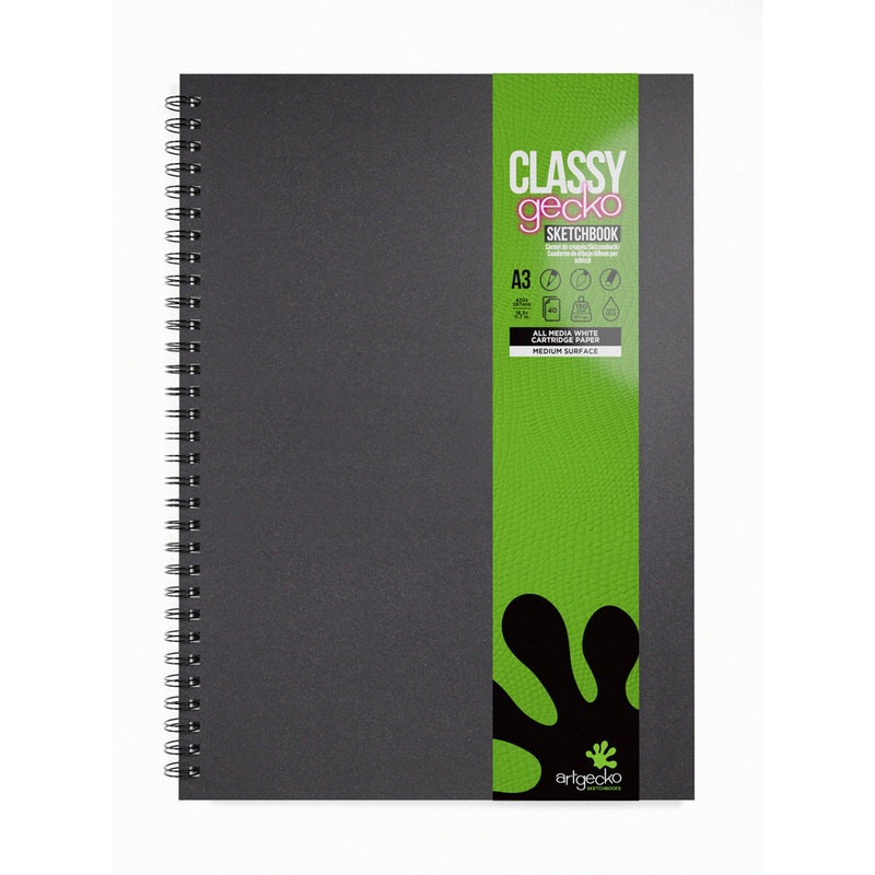 Artgecko Classy 80 Page 40 Sheet 150gsm White Sketchbooks