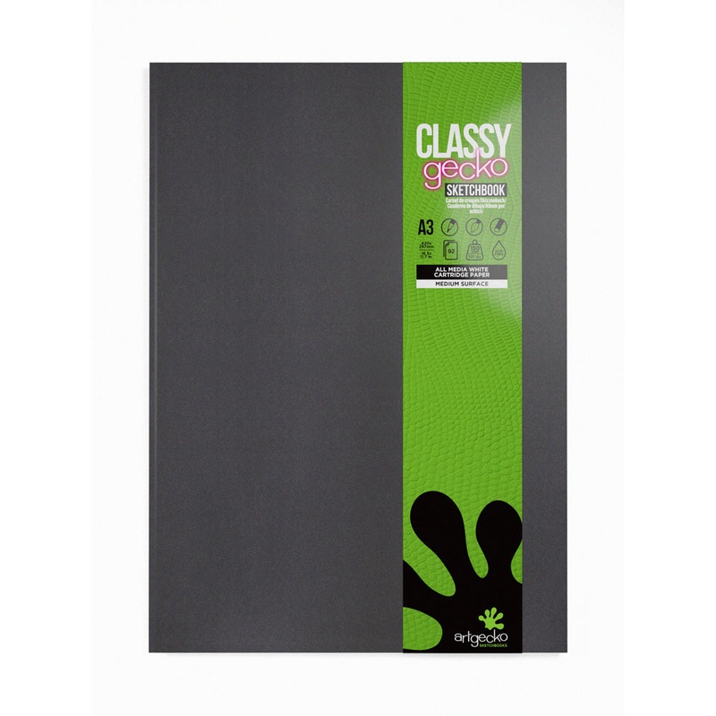 Artgecko Classy Casebound 92 Page 46 Sheet 150gsm White Sketchbooks