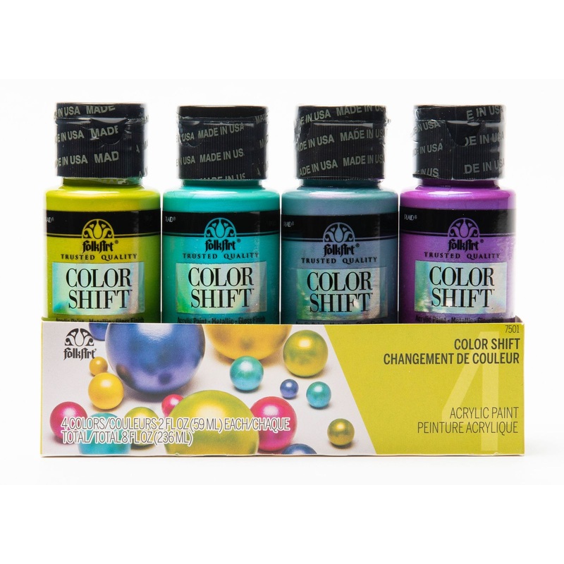 FolkArt Acrylic Color Shift Paints 59ml – Set Of 4