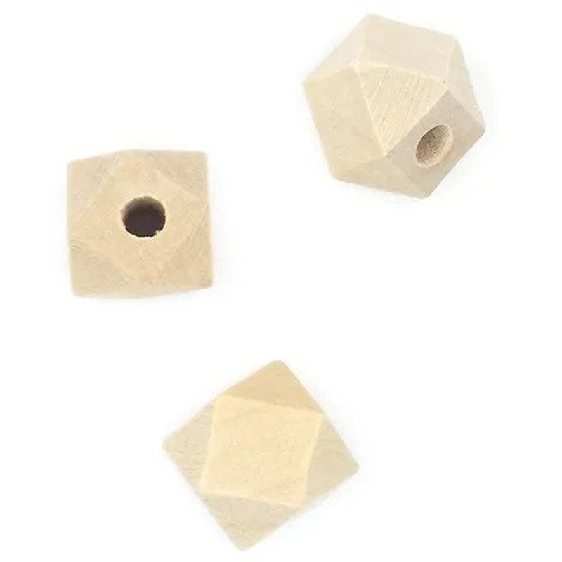 Arbee Wood Beads Macrame Cut Edge Medium – Pack Of 3