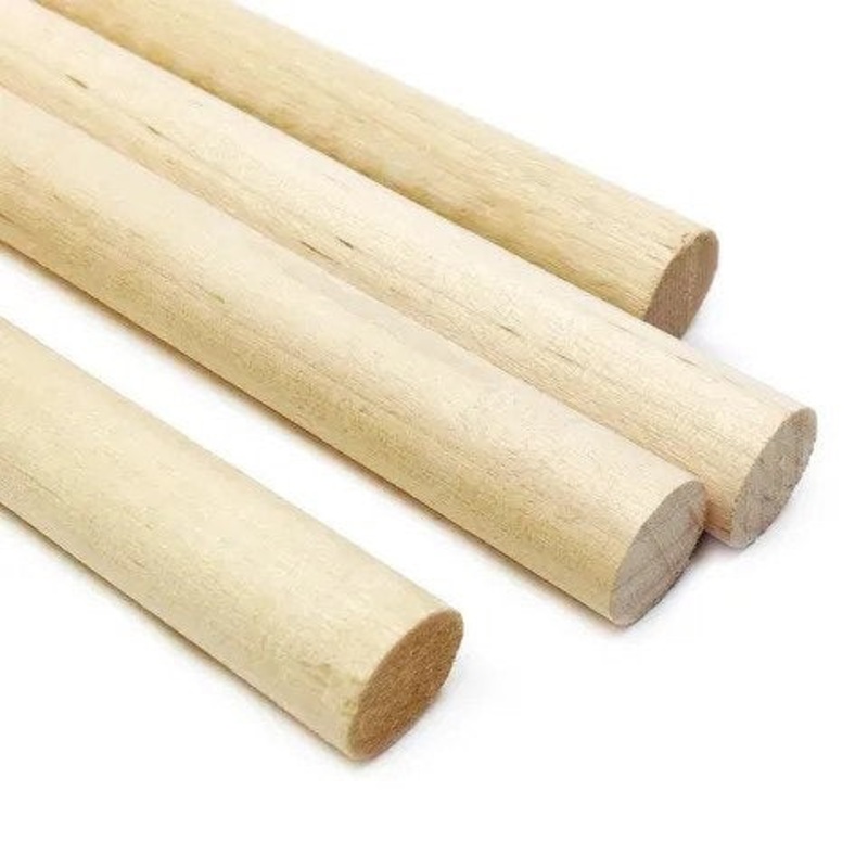 Arbee Wood Dowels 12x300mm Natural – Pack Of 4