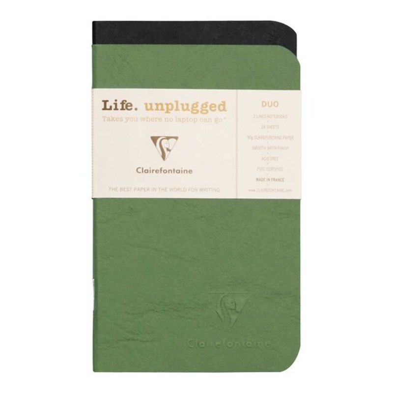 Clairefontaine Age Bag Notebook Pocket Lined Assorted – Pack Of 2