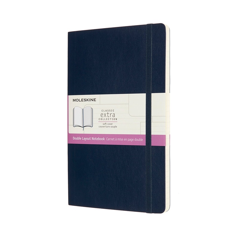 Moleskine Sapphire Large Ruled Soft Cover Notebook