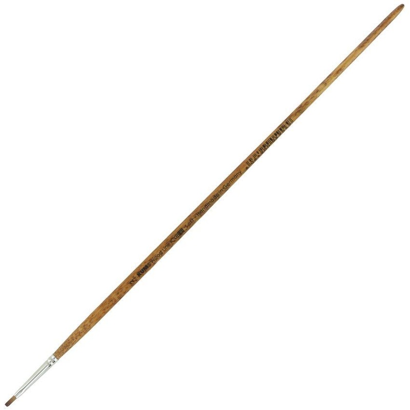Kum Wood Line Flat Brushes